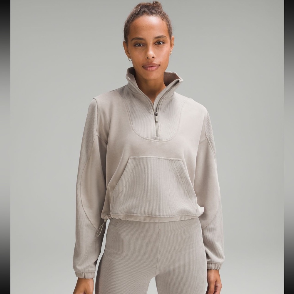 Brushed Softstreme Ribbed Half Zip